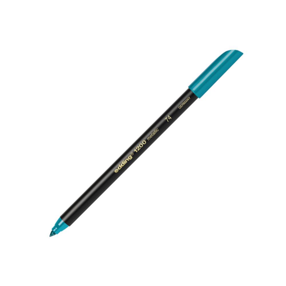 ROTULADOR PUNTA FIBRA EDDING 1200 VERDE METALICO