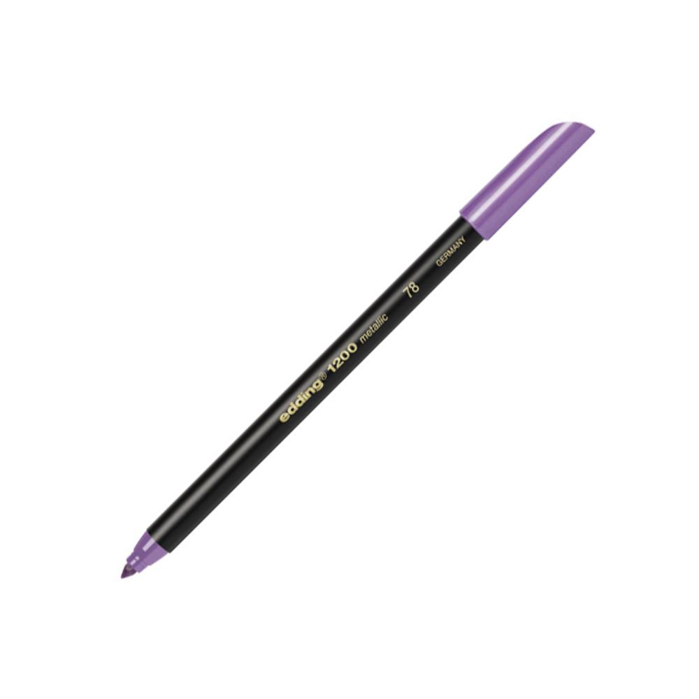ROTULADOR PUNTA FIBRA EDDING 1200 VIOLETA METALICO