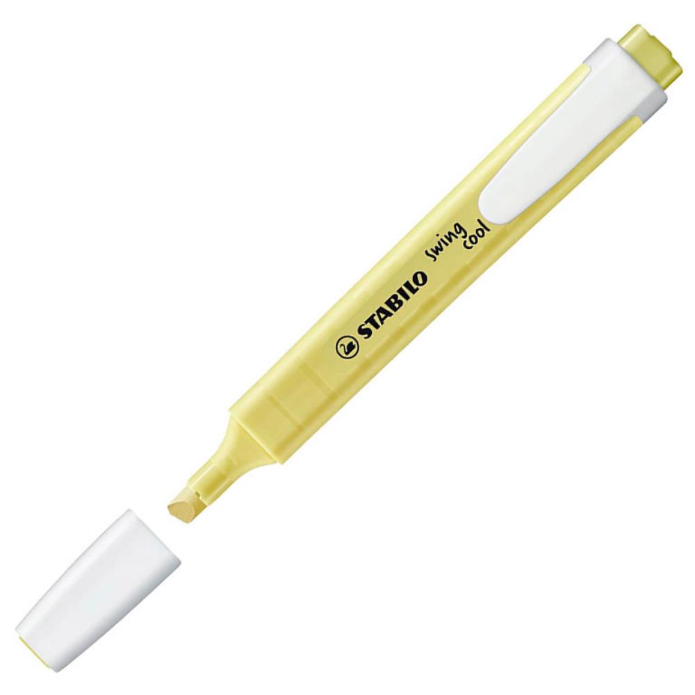 ROTULADOR FLUORESCENTE STABILO SWING COOL AMARILLO CREMOSO