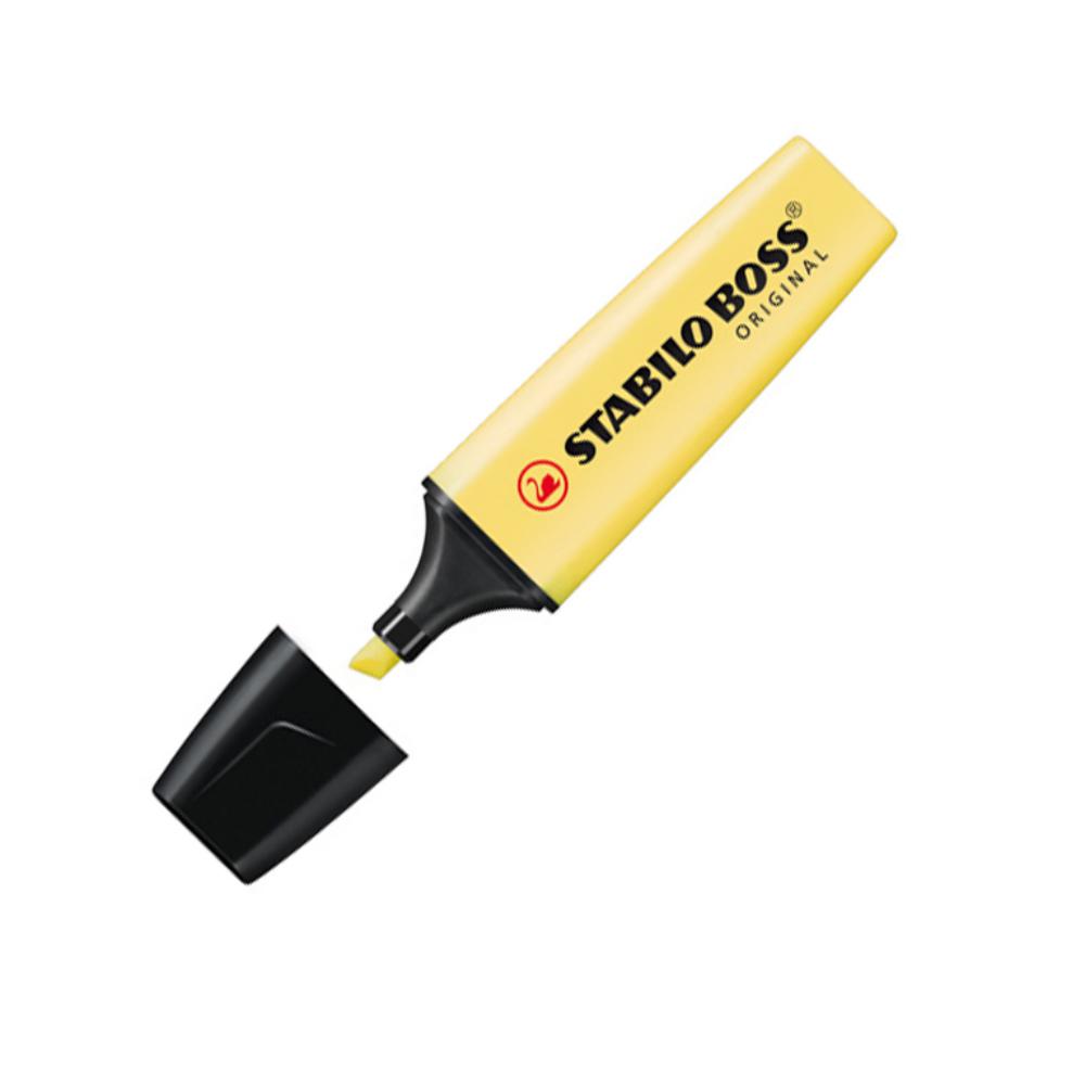 ROTULADOR FLUORESCENTE STABILO BOSS AMARILLO PASTEL