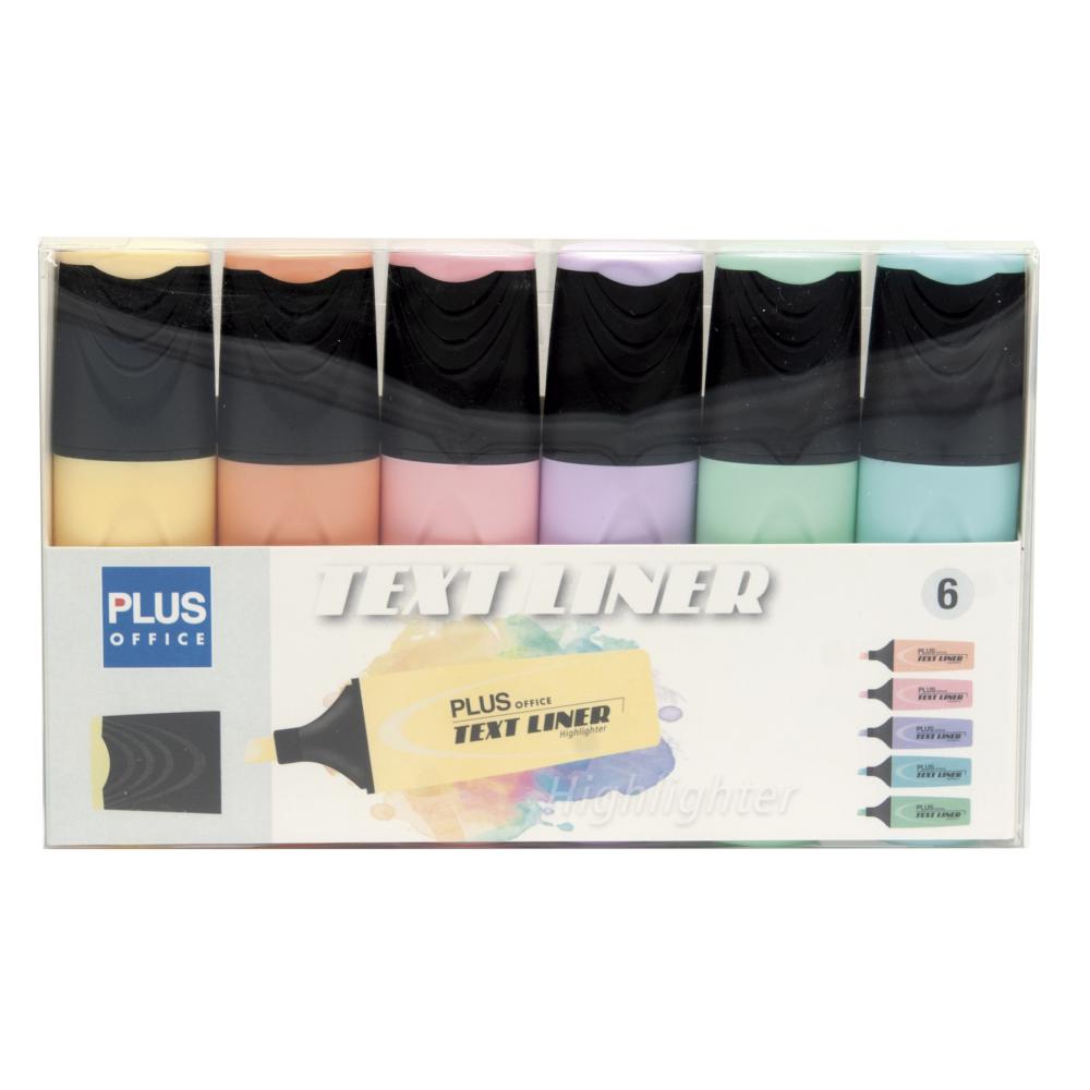 ROTULADOR FLUOR.TEXTLINER PASTEL 6UD