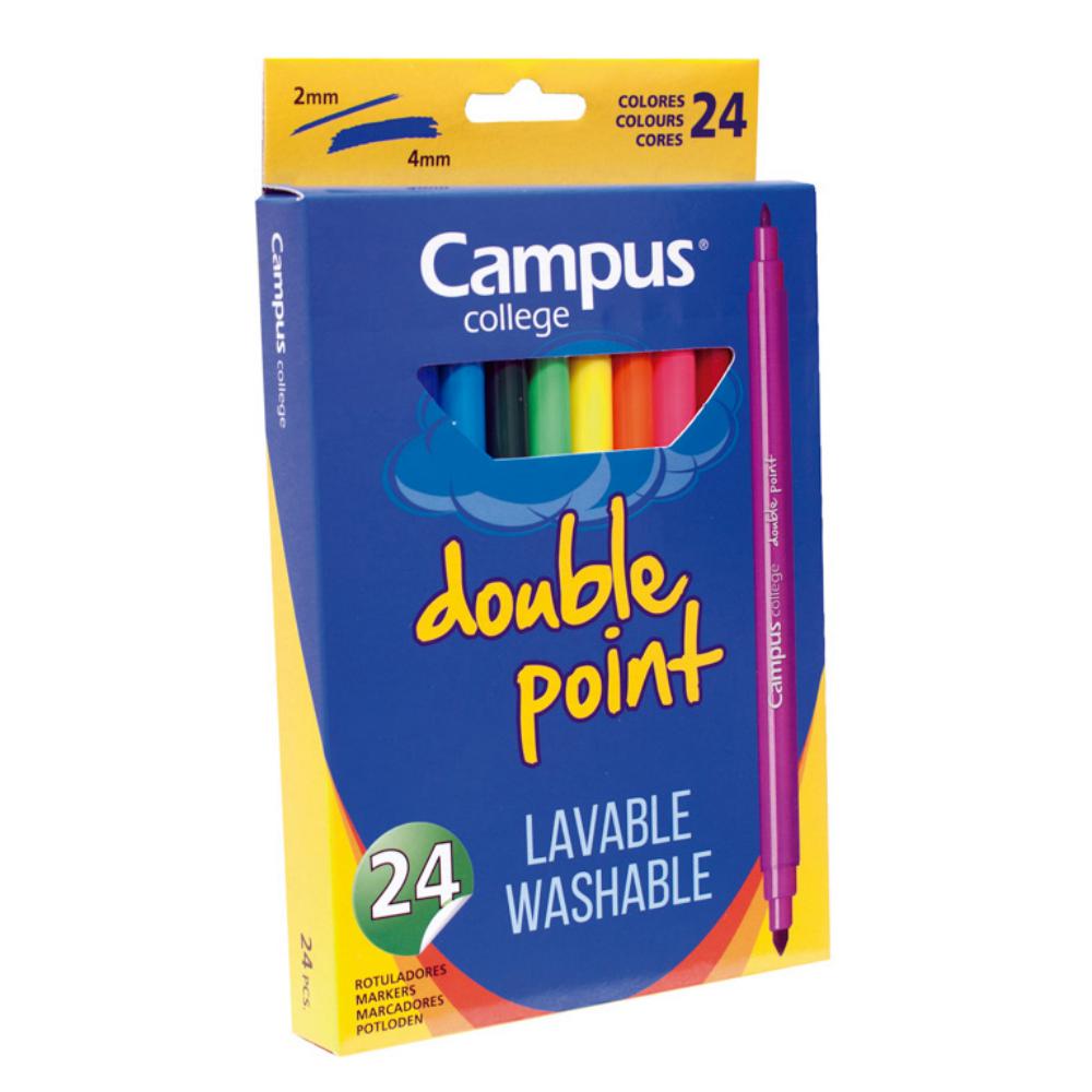 ROTULADOR JUMBO 2 PUNTAS 24COL