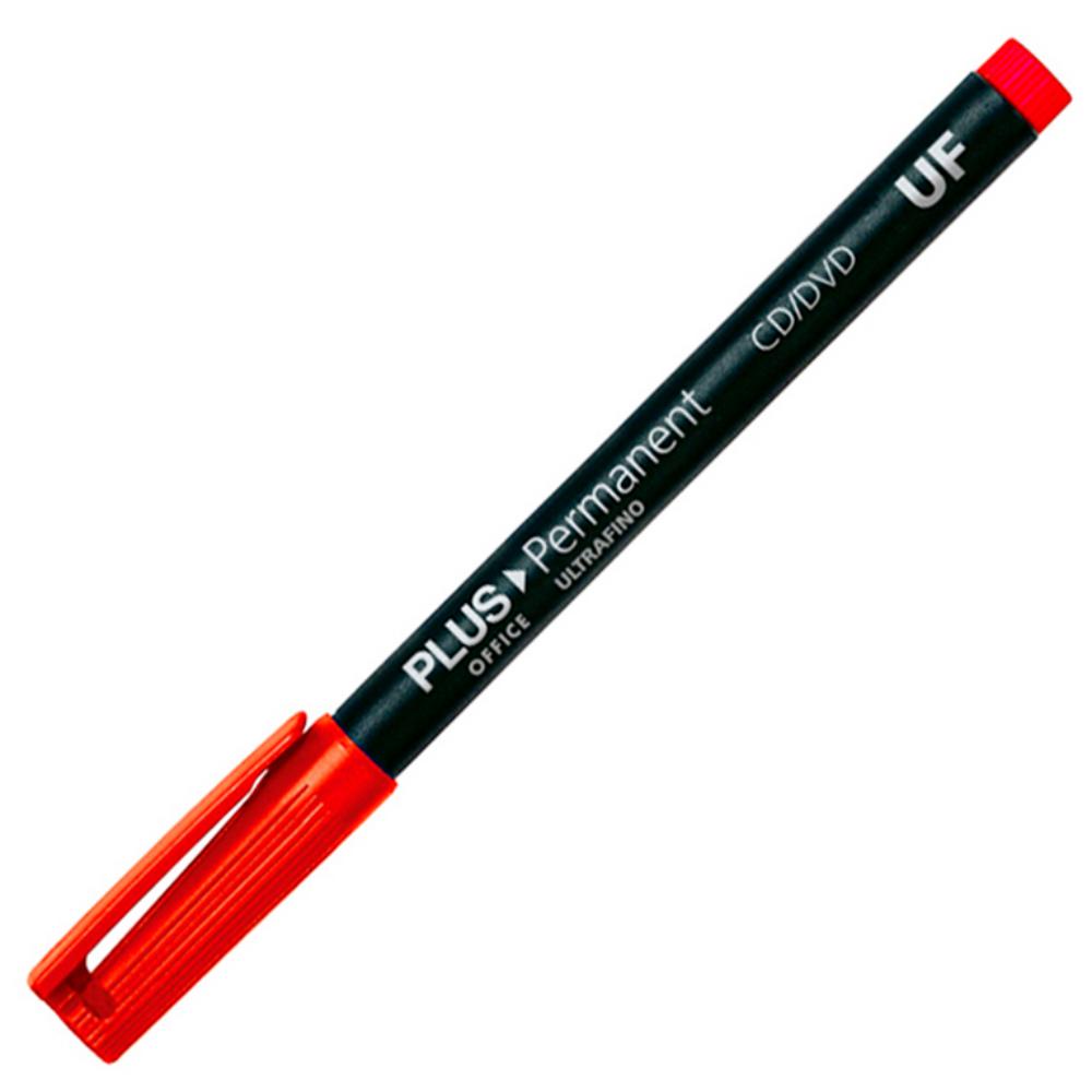 ROTULADOR PERM.PLUS P.UF.ROJO