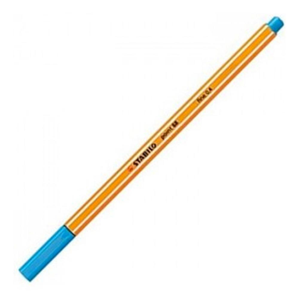 ROTULADOR PUNTA FIBRA STABILO POINT-88 AZUL CLARO