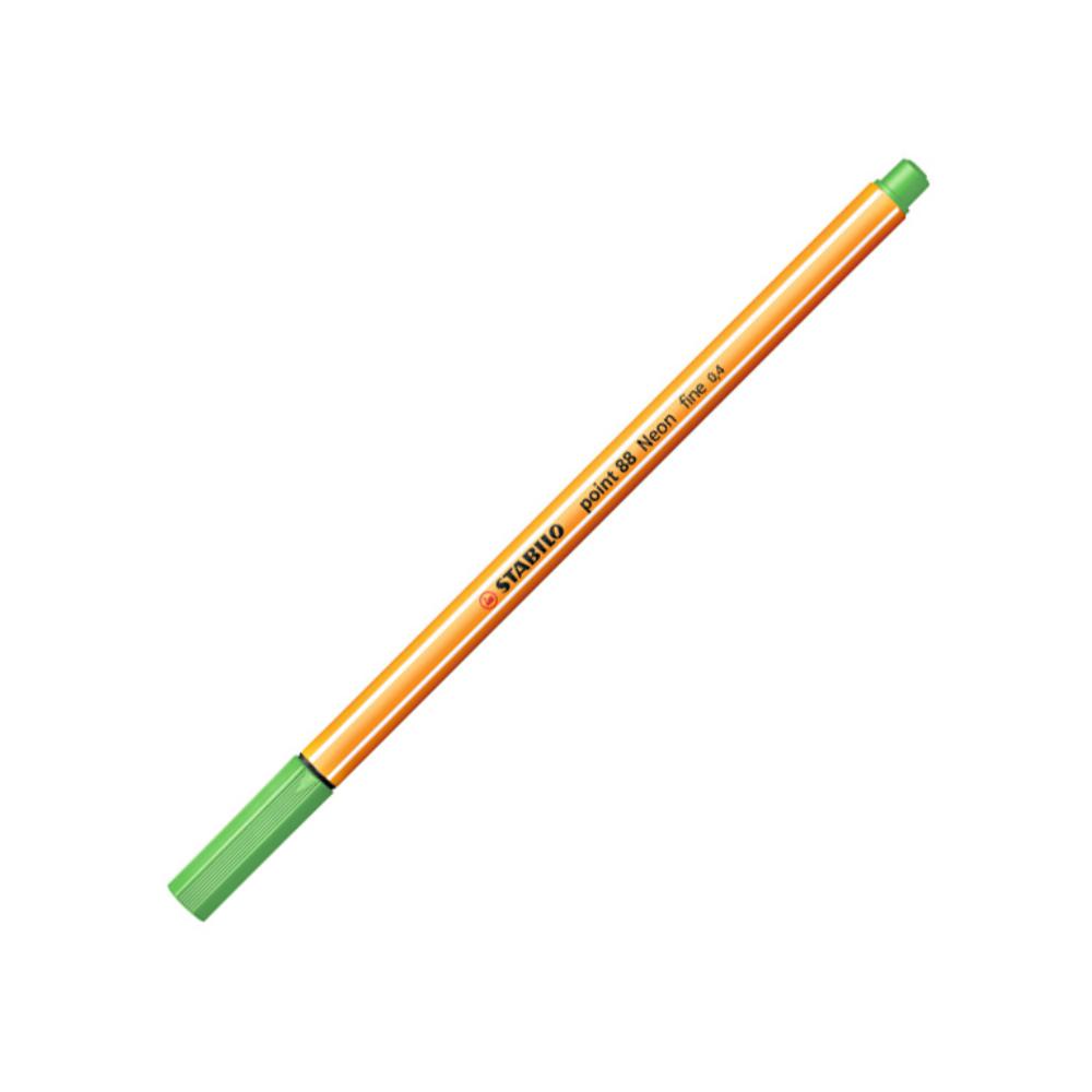 ROTULADOR STABILO POINT 88 FLUOR VERDE