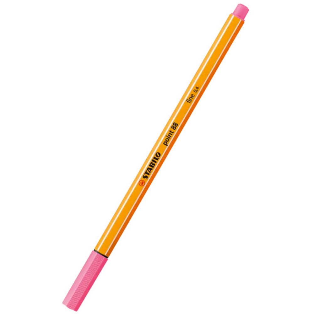 ROTULADOR PUNTA FIBRA STABILO POINT-88 ROSA CLARO