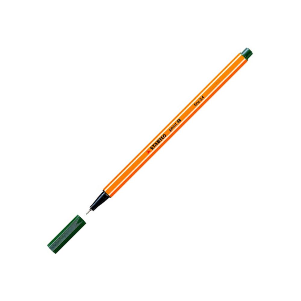 ROTULADOR PUNTA FIBRA STABILO POINT-88 VERDE OLIVA
