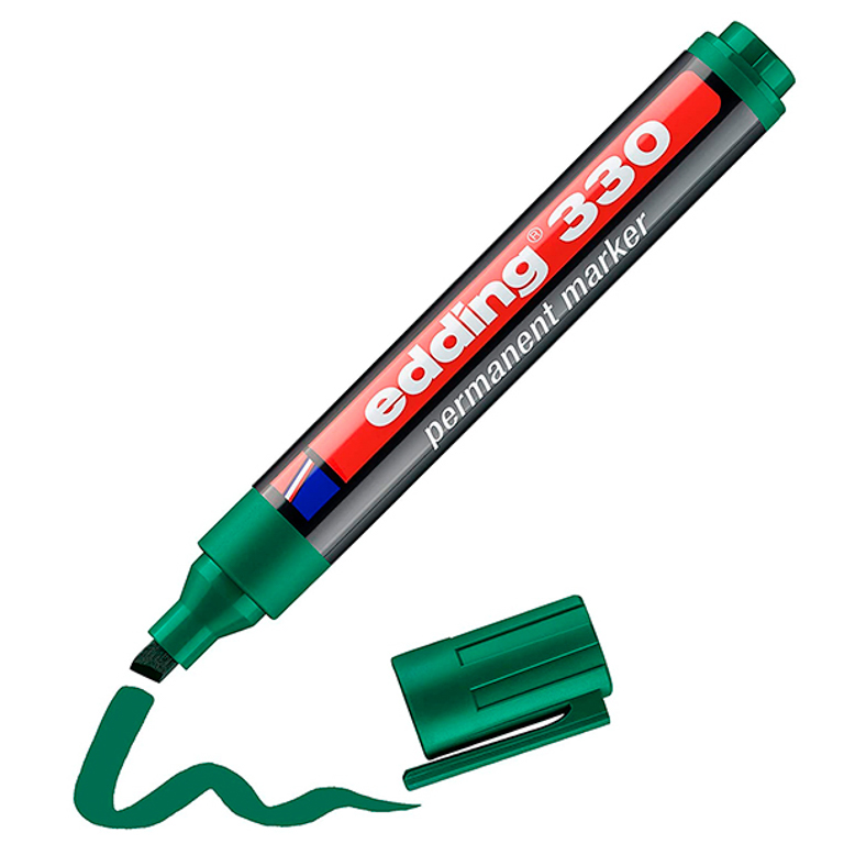 ROTULADOR PERMANENTE EDDING 330 VERDE