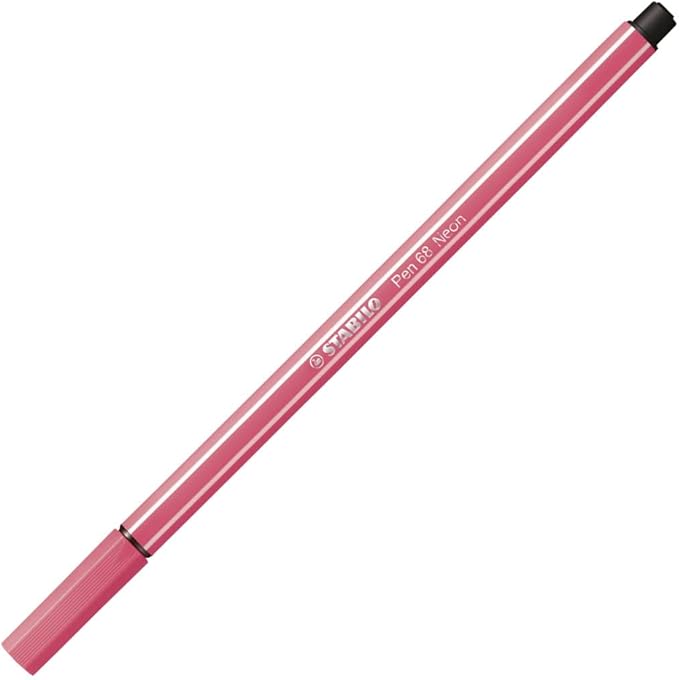 ROTULADOR STABILO PEN-68 FLUOR ROJO