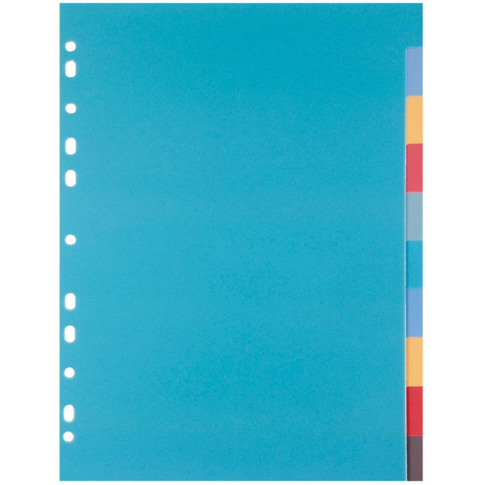 SEPARADOR A4 POLIPROPILENO 10 COL.MAKRO