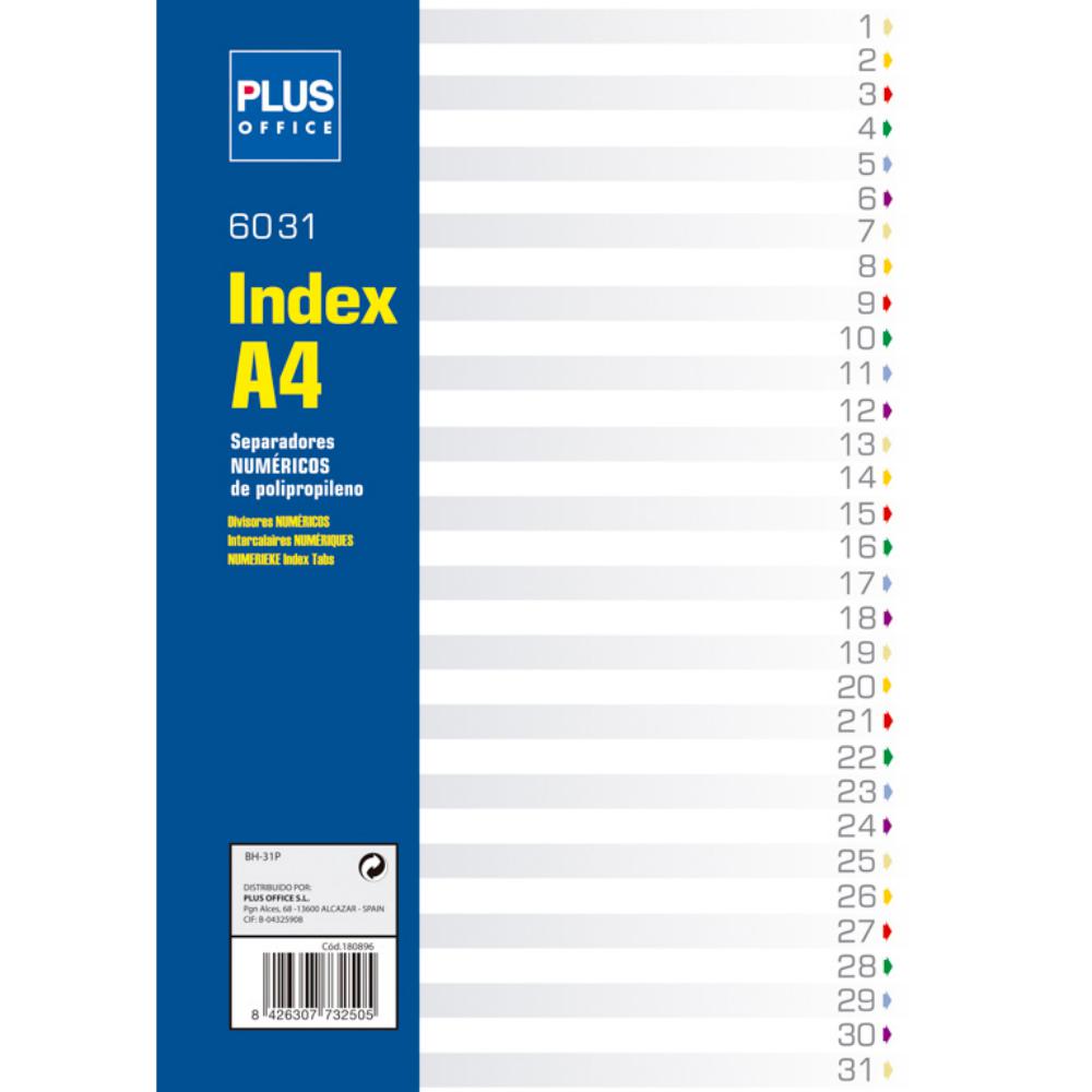 SEPARADOR A4 POLIP.1-31 MAKRO