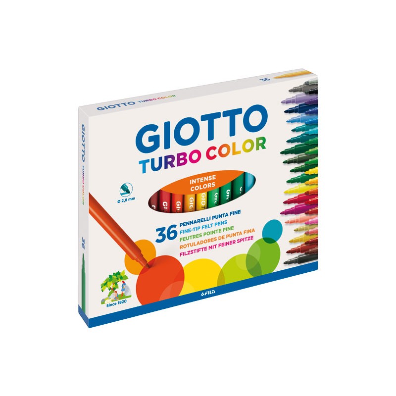 SET 36 ROTULADORES GIOTTO TURBOCOLOR