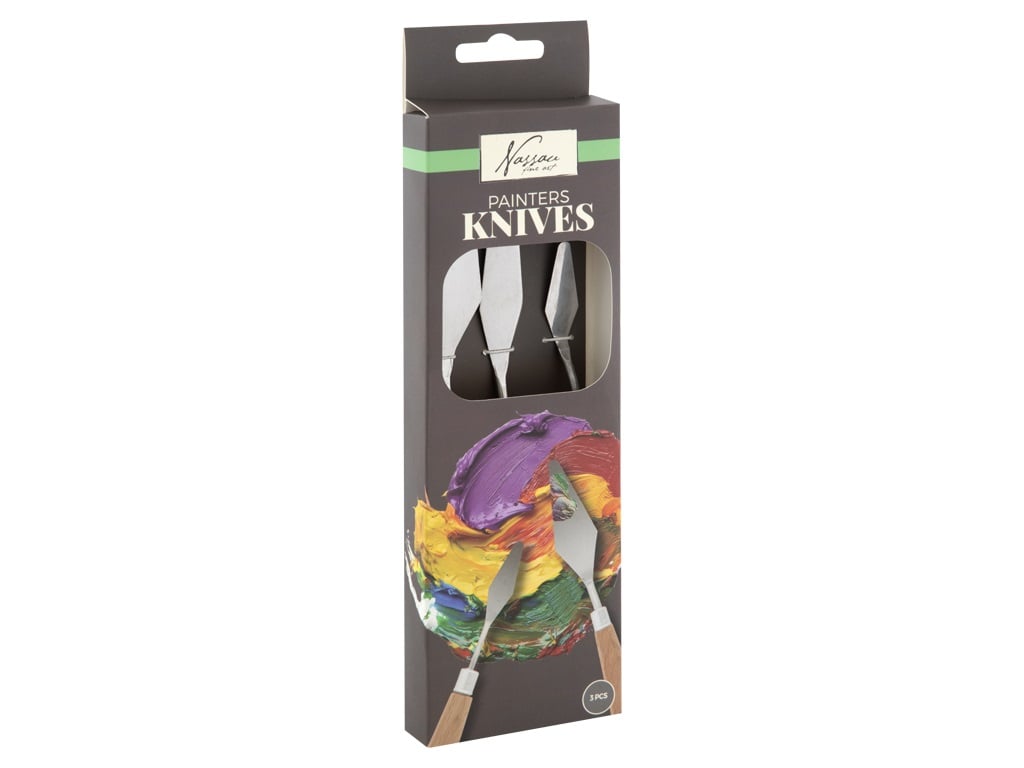 SET 3 ESPATULAS PINTURA