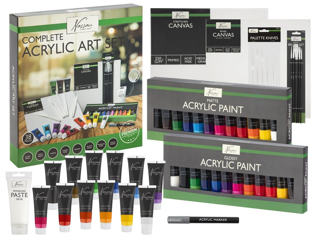 SET ACRÍLICO 38 PIEZAS