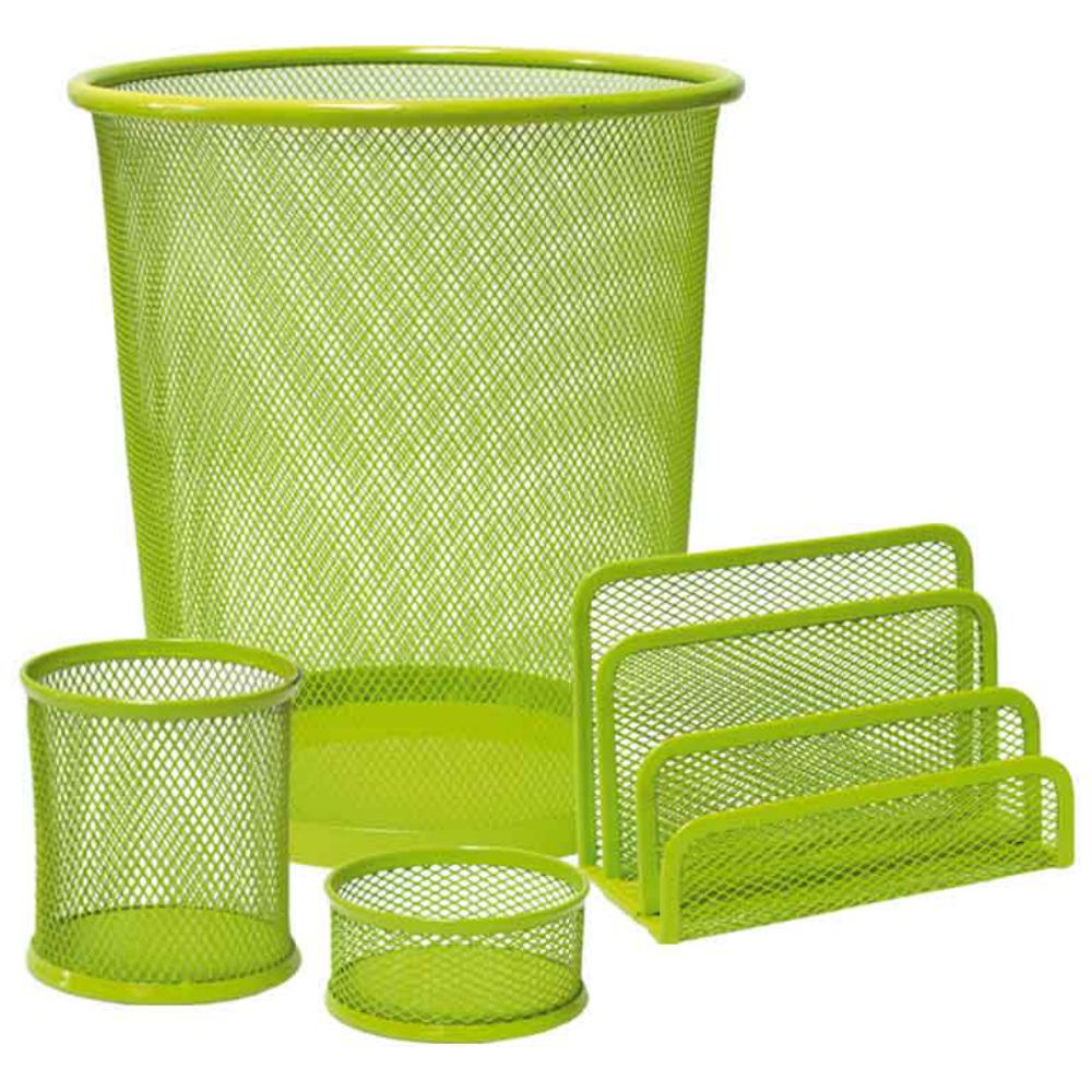 SET ESCRITORIO REJILLA 4U VERDE