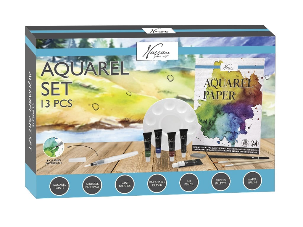SET INICIACION ACUARELA 13PZ AR0522/GE