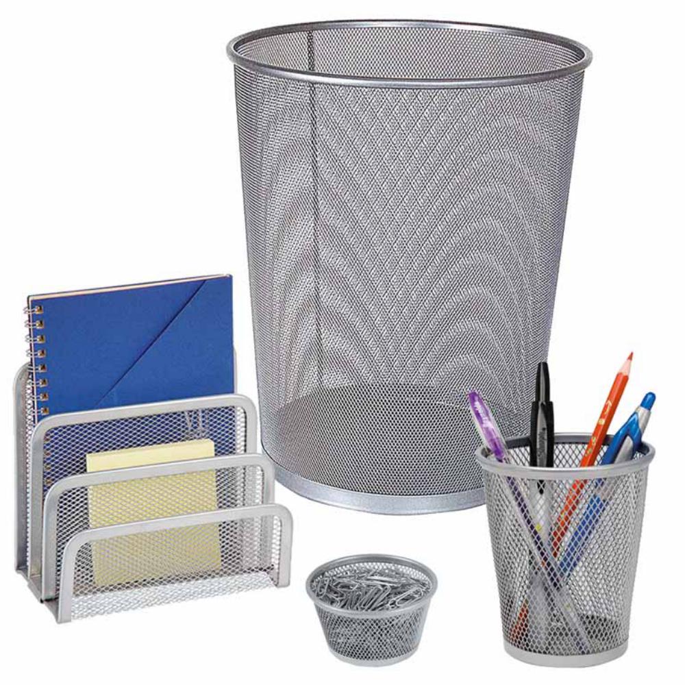 SET OFICINA MESH RODOLEX GRIS