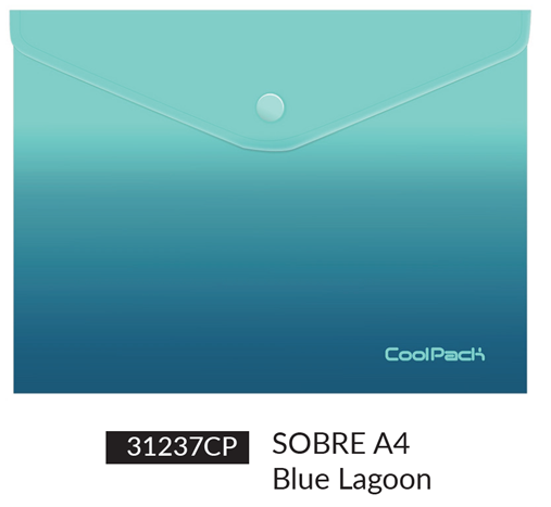 SOBRE BROCHE A4 BLUE 31237CP