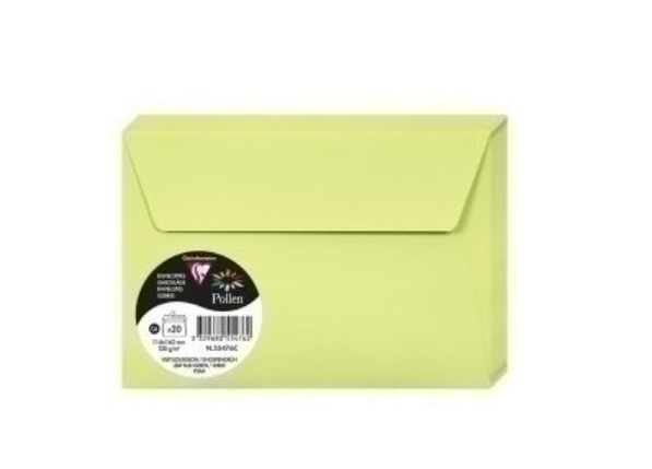 SOBRE POLLEN 114X162 AMARILLO YEMA 20u