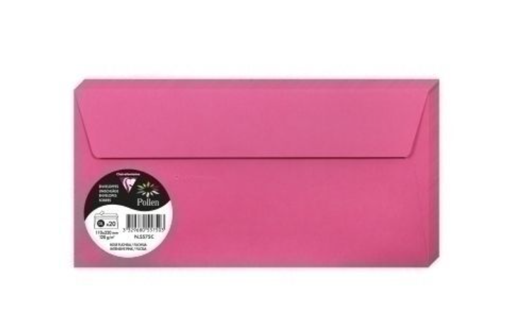 SOBRE POLLEN 110X220 FUCSIA 20UD 5575C