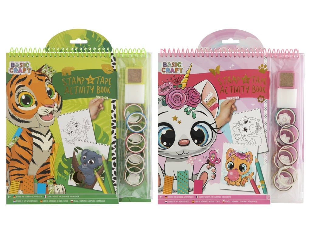 LIBRO ACTIVIDADES STAMP AND TAPE 100099
