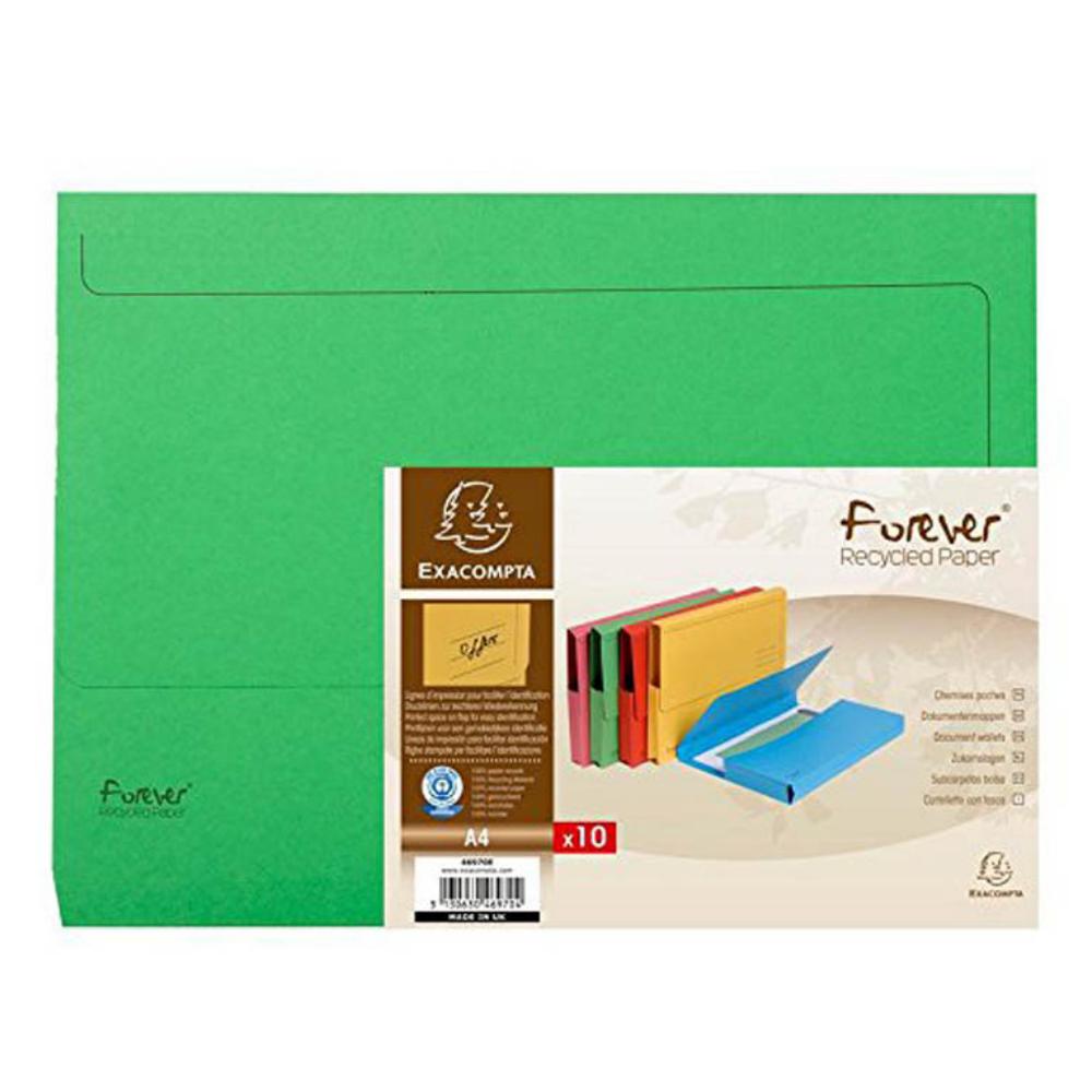 SUBCARPETA EXAC.A4 BOLSA VERDE 10U