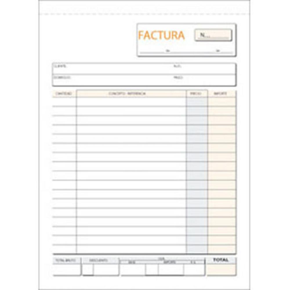 TALONARIOS FACTURAS CUARTO TRIP.T-65