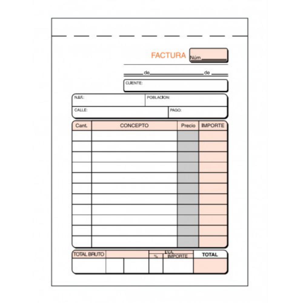 TALONARIOS FACTURAS OCTAVO TRIP.T-70