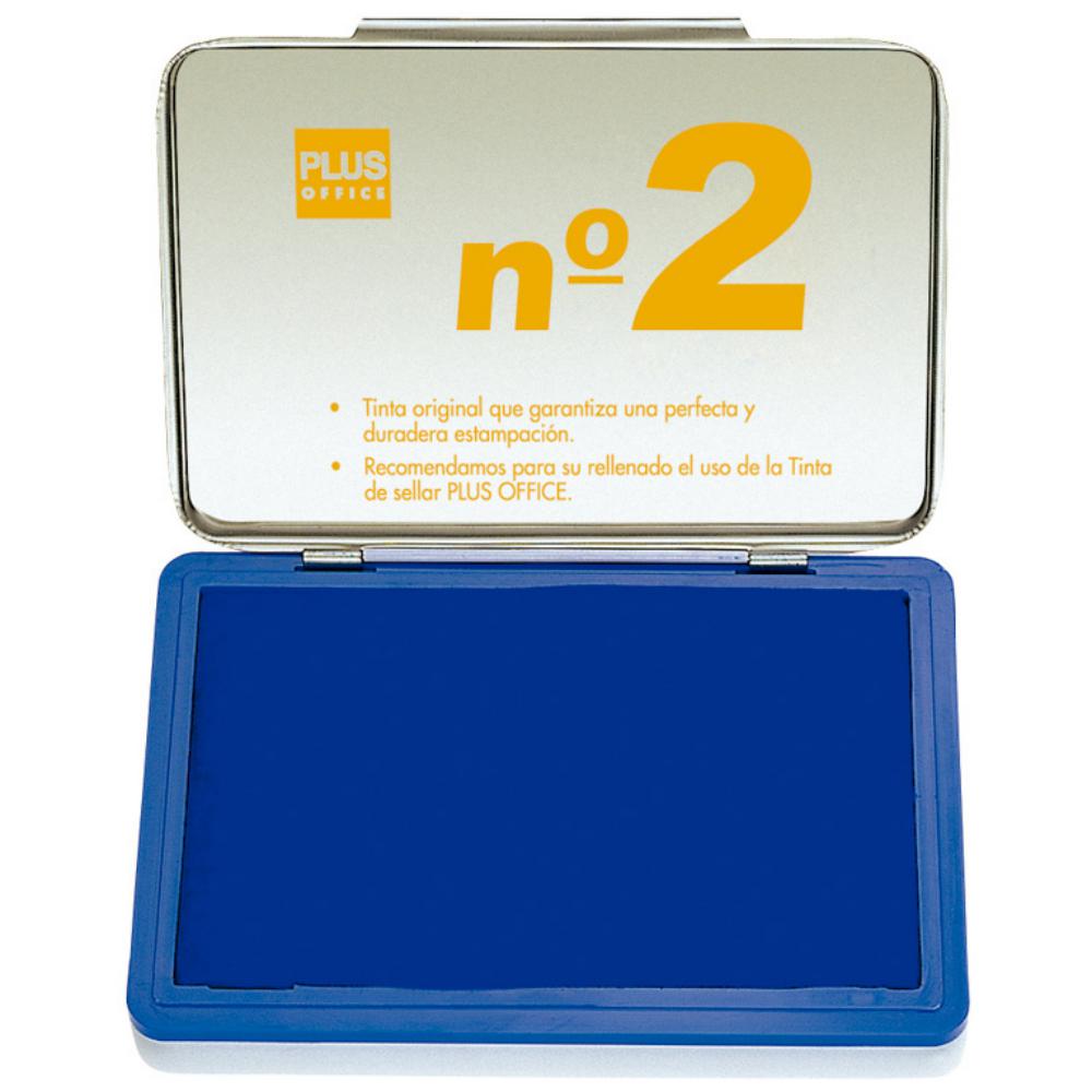 TAMPON MANUAL SELLAR PLUS OFFICE Nº2 80 X 12 MM AZUL