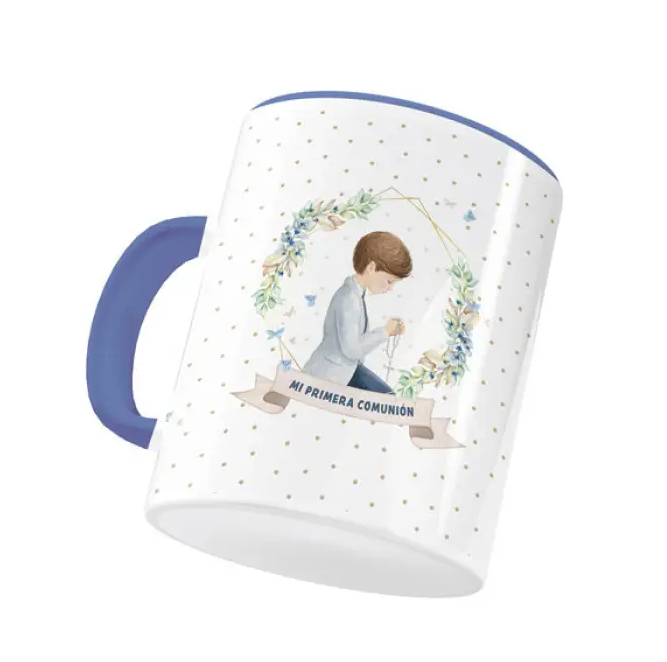 TAZA CERAMICA NIÑO ORLA COMUNION