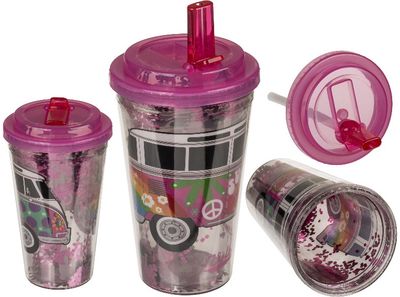 TAZA C/TAPA/PAJITA SUMMER LOVE