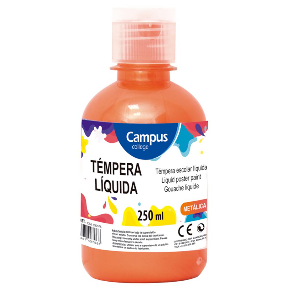 TEMPERA CAMPUS 250/GR METAL NARANJA