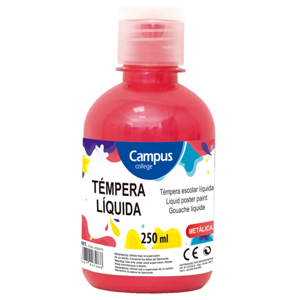 TEMPERA CAMPUS 250/GR METAL ROJO
