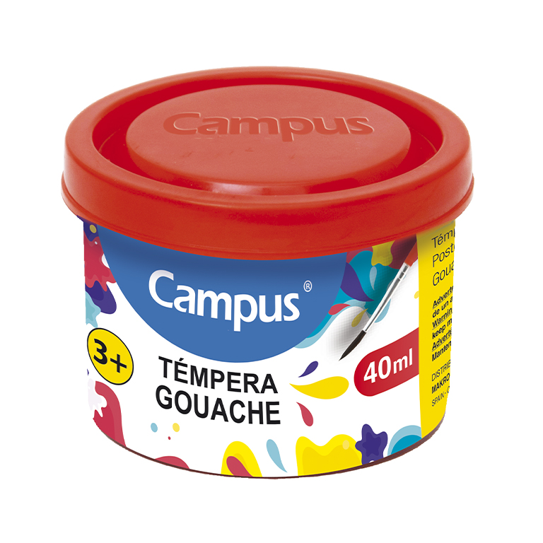 TEMPERA CAMPUS 40ML ROJO