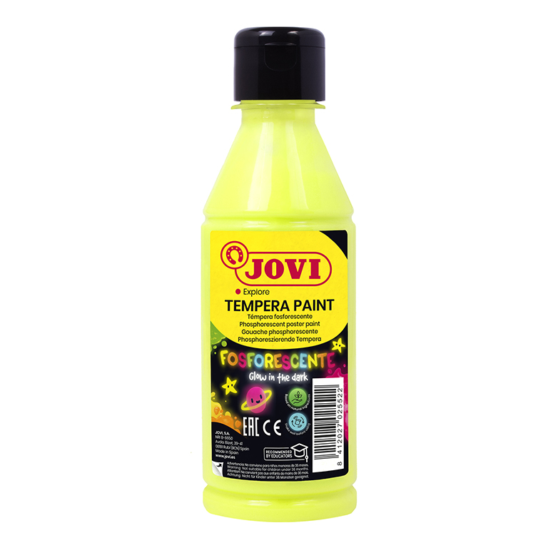 TEMPERA JOVI 250/ML FLUOR AMARILLO
