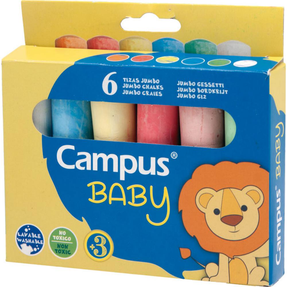 TIZA COLOR CAMPUS JUMBO C/6u