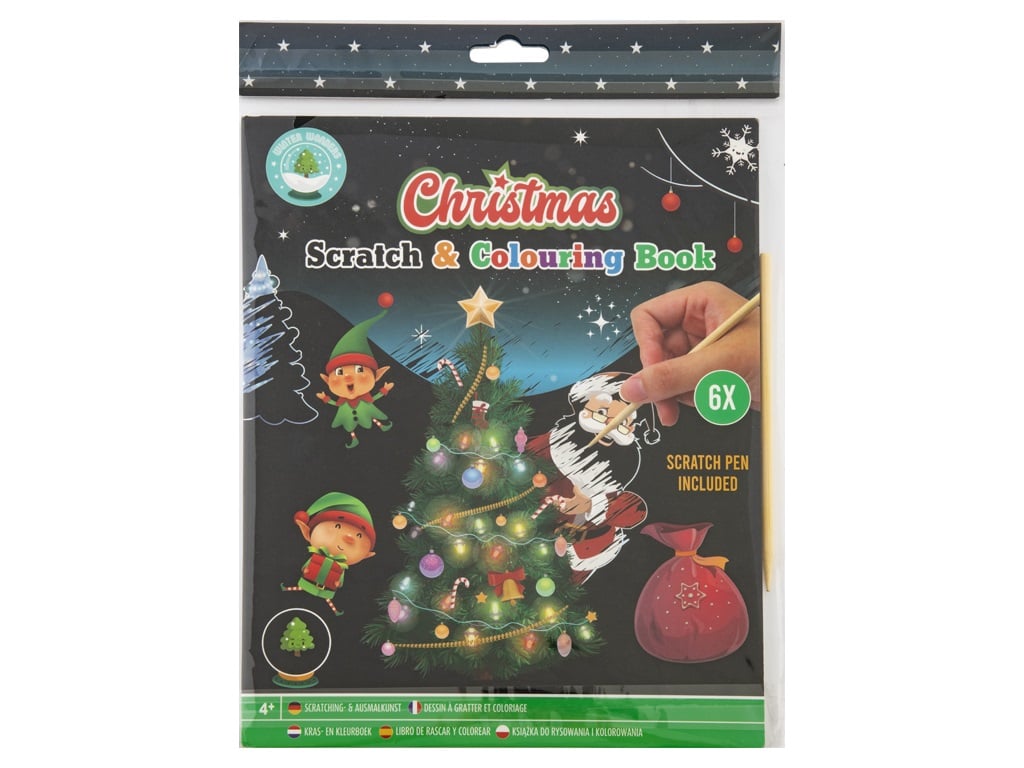 XMAS SCRATCH&COLOURING 800046