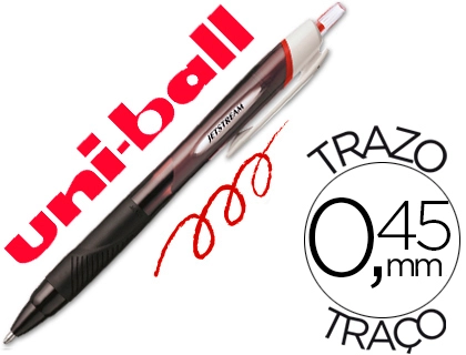 BOLIGRAFO UNI-BALL JETSTREAM SPORT SXN-150E ROJO
