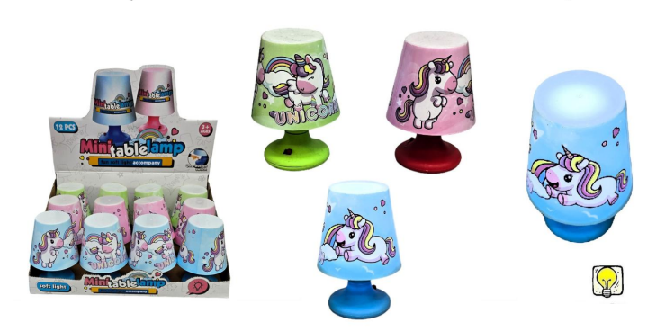 LAMPARITA DECORADA UNICORNIO