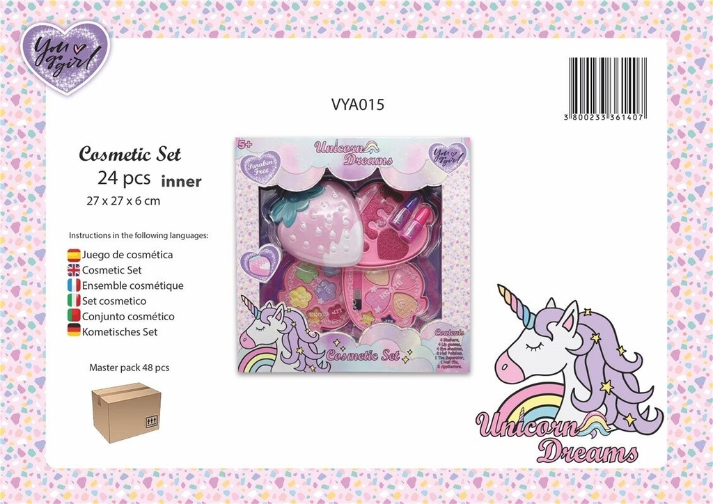 SET MAQUILLAJE UNICORNIO