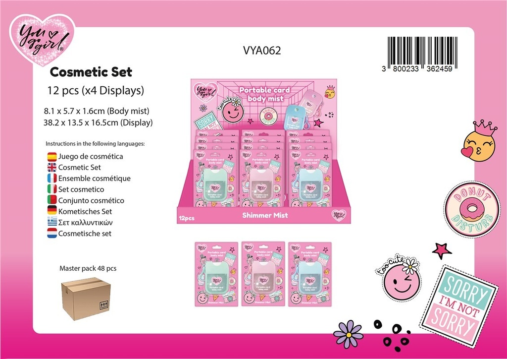 SPRAY CORPORAL PURPURINA BOLSO