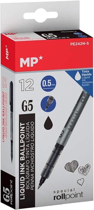 BOLIGRAFO TINTA LIQUIDA BALL NEGRO