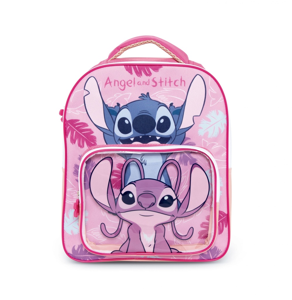 MOCHILA BOL.TRANSP. 30X24.5X11CM STITCH