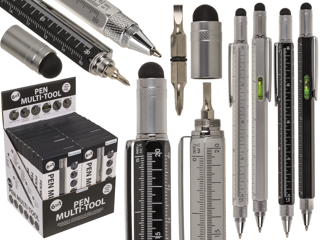 BOLIGRAFO MULTIHERRAMIENTA 6 EN 1 29/2768