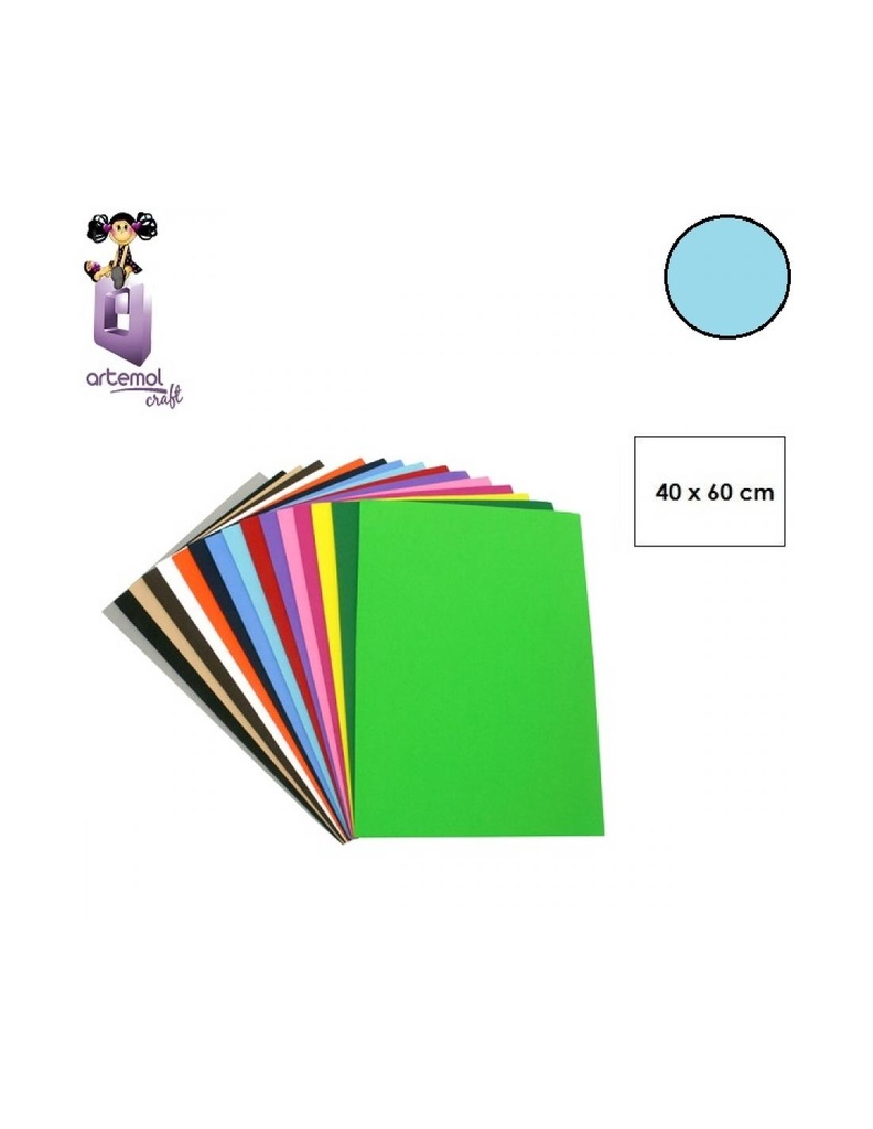 GOMA EVA ART 60X40 AZUL BEBE 10UD