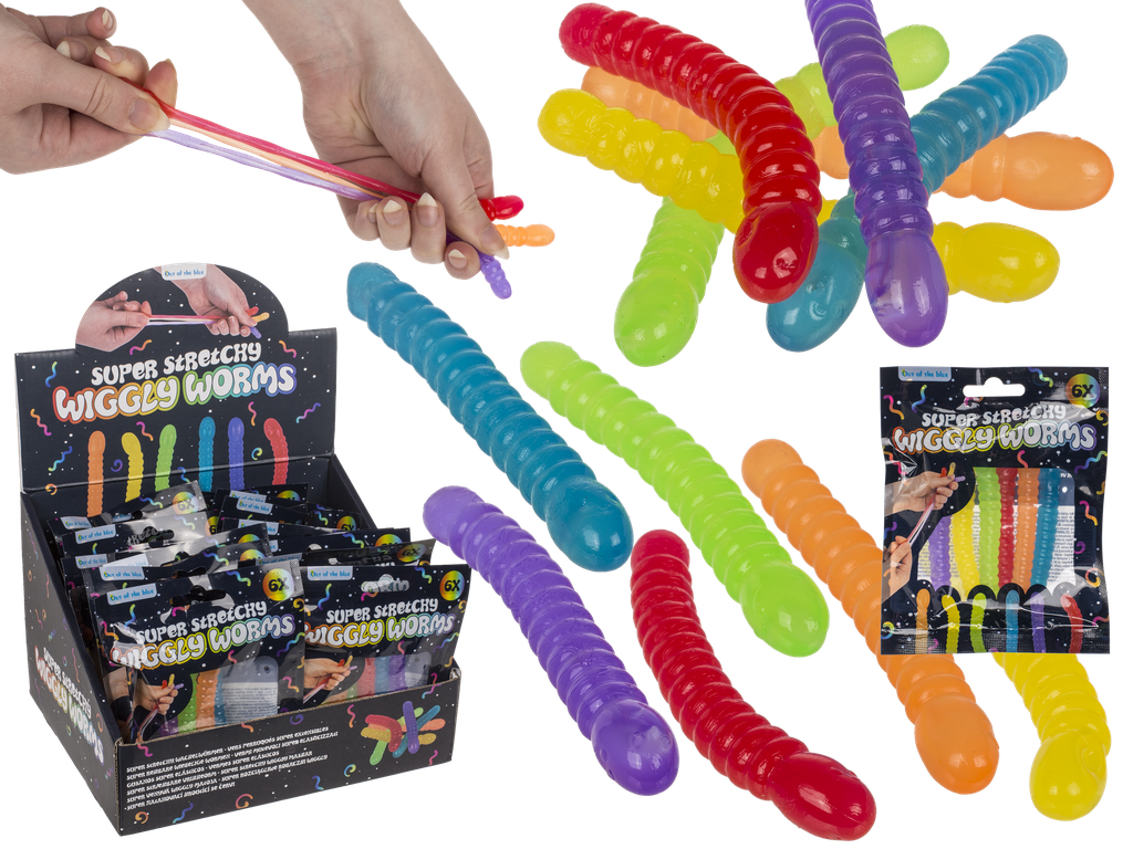 GUSANOS WIGGLY ELASTICOS 6U 59/2185