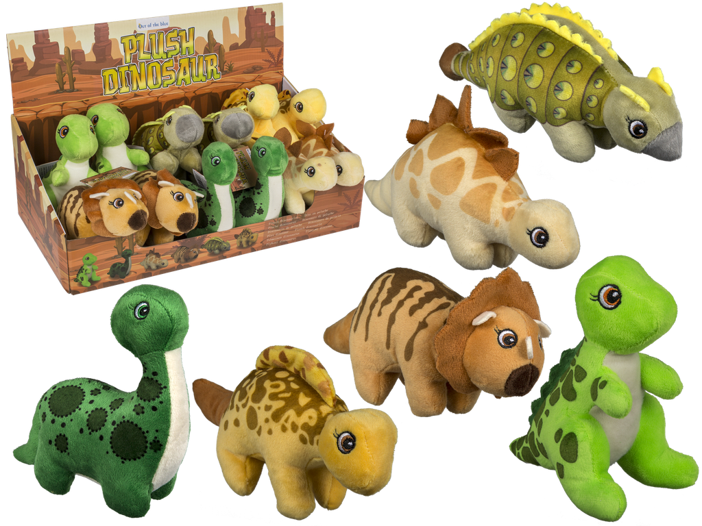 DINOSAURIO PELUCHE 16CM 6MOD 61/6906