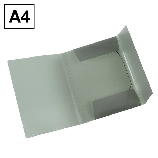 CARPETA A4 PP GOMA/SOL GRIS MANHATTAN