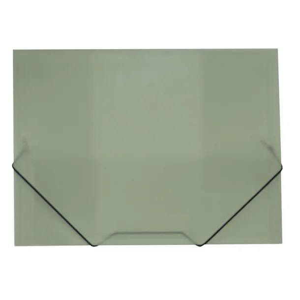 CARPETA PP PLUS A4 G/S RAYADA GRIS MANHATTAN