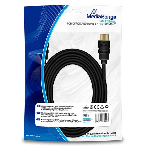 CABLE MEDIARANGE HDMI A HDMI 5M